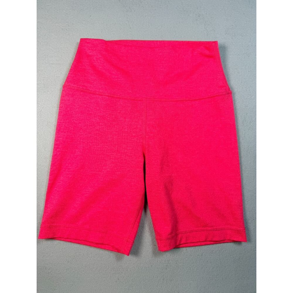 Quince Ultra-Form High Rise Bike Shorts Women's Small Pink 7" Inseam Stretch